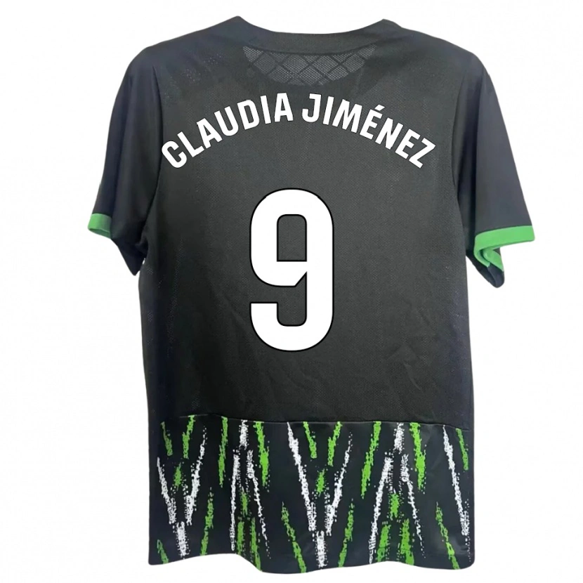 Danxen Homem Camisola Claudia Jiménez Gutiérrez #9 Preto Verde Alternativa 2025/26 Camisa Brasil