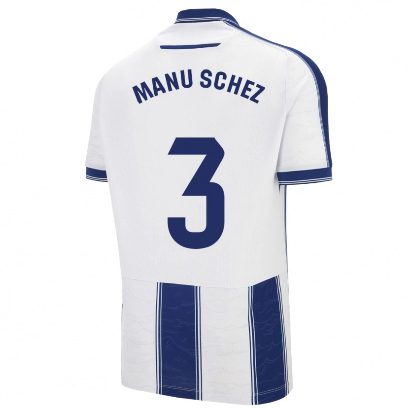 Danxen Homem Camisola Manu Sánchez #3 Azul Marinho Branco Alternativa 2025/26 Camisa Brasil