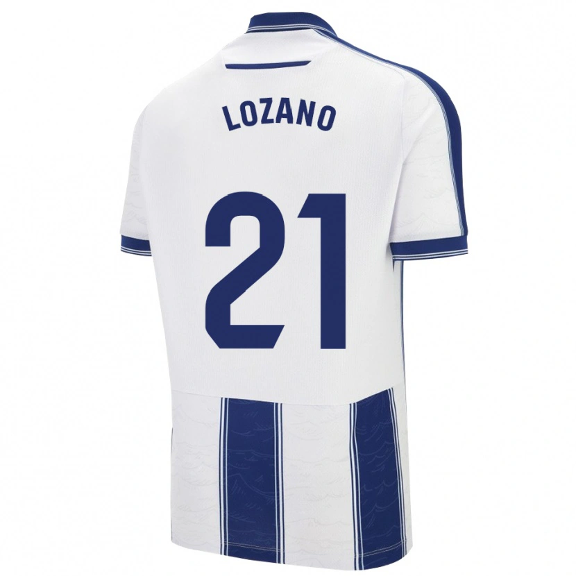 Danxen Homem Camisola Sergio Lozano #21 Azul Marinho Branco Alternativa 2025/26 Camisa Brasil