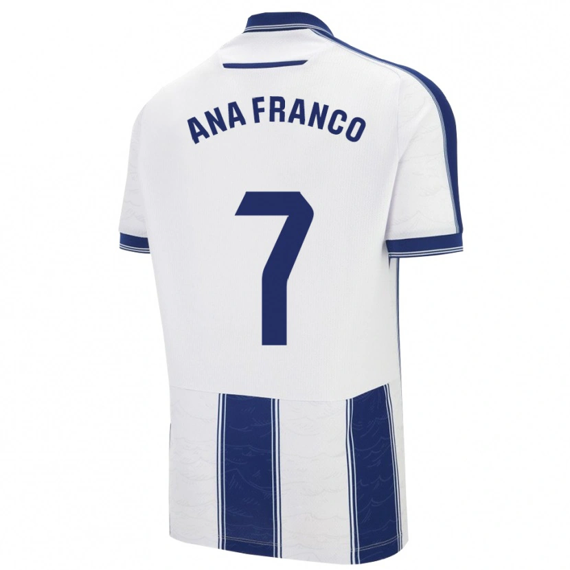 Danxen Homem Camisola Ana Franco #7 Azul Marinho Branco Alternativa 2025/26 Camisa Brasil