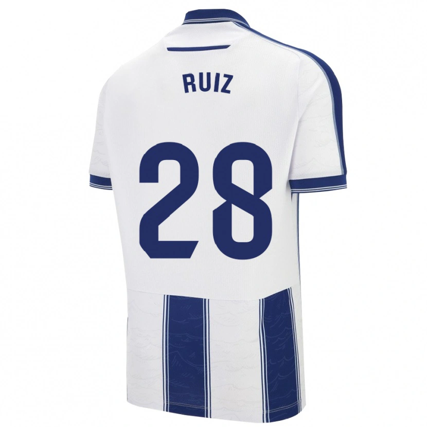 Danxen Homem Camisola Joan Ruiz #28 Azul Marinho Branco Alternativa 2025/26 Camisa Brasil