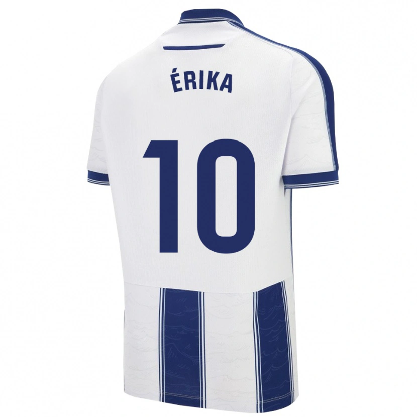 Danxen Homem Camisola Érika González #10 Azul Marinho Branco Alternativa 2025/26 Camisa Brasil
