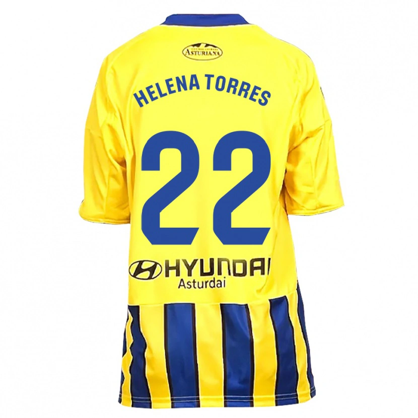 Danxen Homem Camisola Helena Torres Maiquez #22 Amarelo Azul Alternativa 2025/26 Camisa Brasil