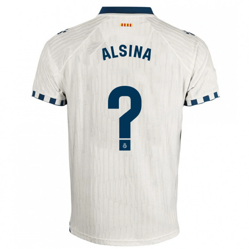 Danxen Homem Camisola Joel Alsina #0 Branco Azul Alternativa 2025/26 Camisa Brasil