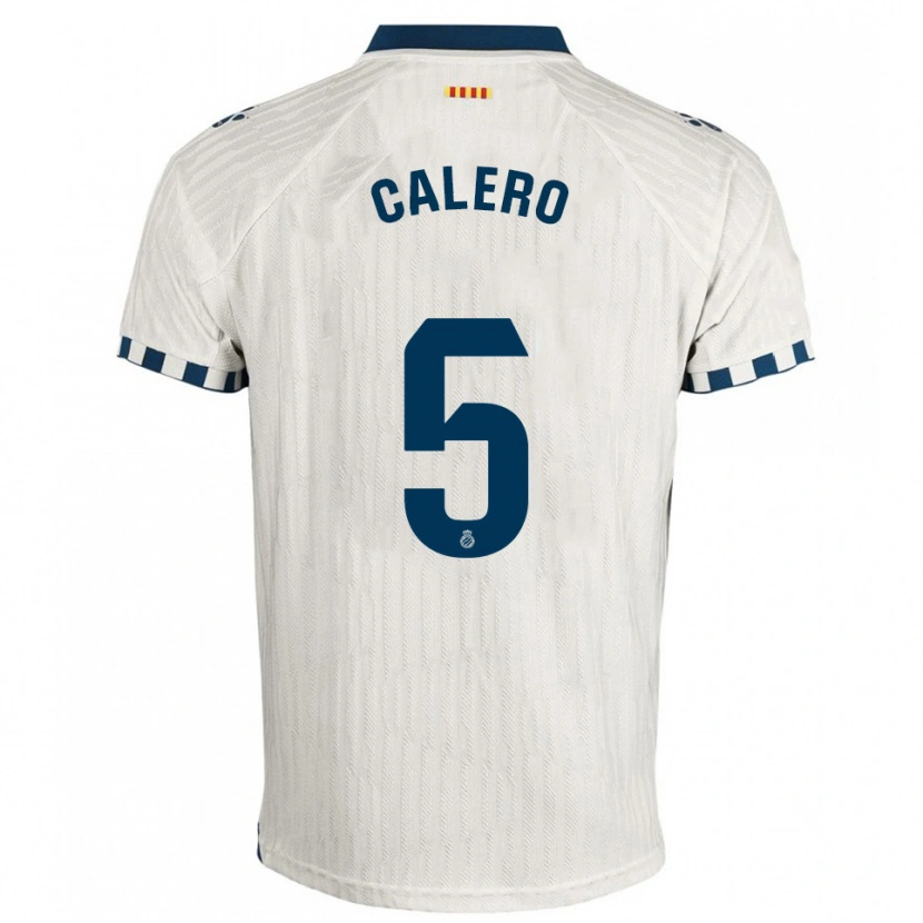 Danxen Homem Camisola Fernando Calero #5 Branco Azul Alternativa 2025/26 Camisa Brasil