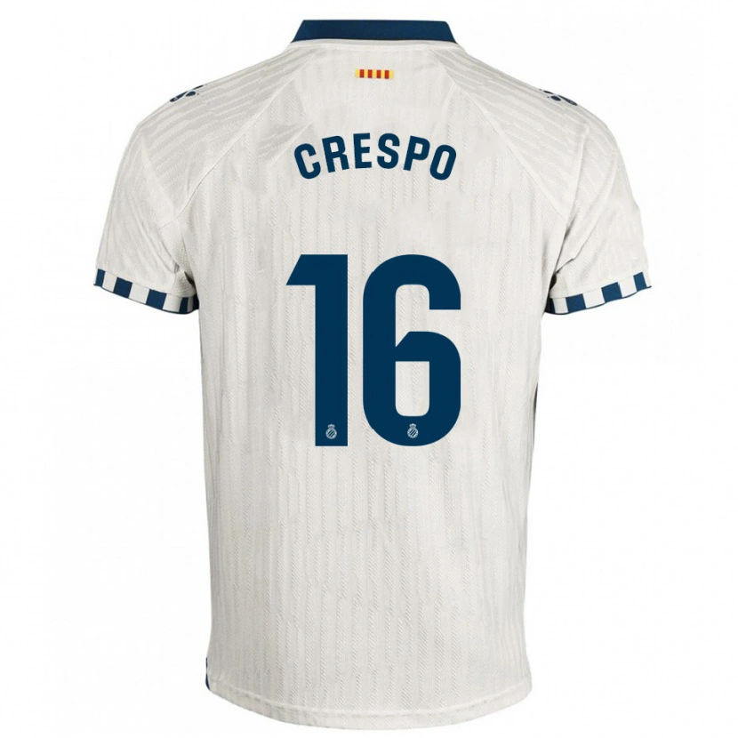 Danxen Homem Camisola Hugo Crespo #16 Branco Azul Alternativa 2025/26 Camisa Brasil