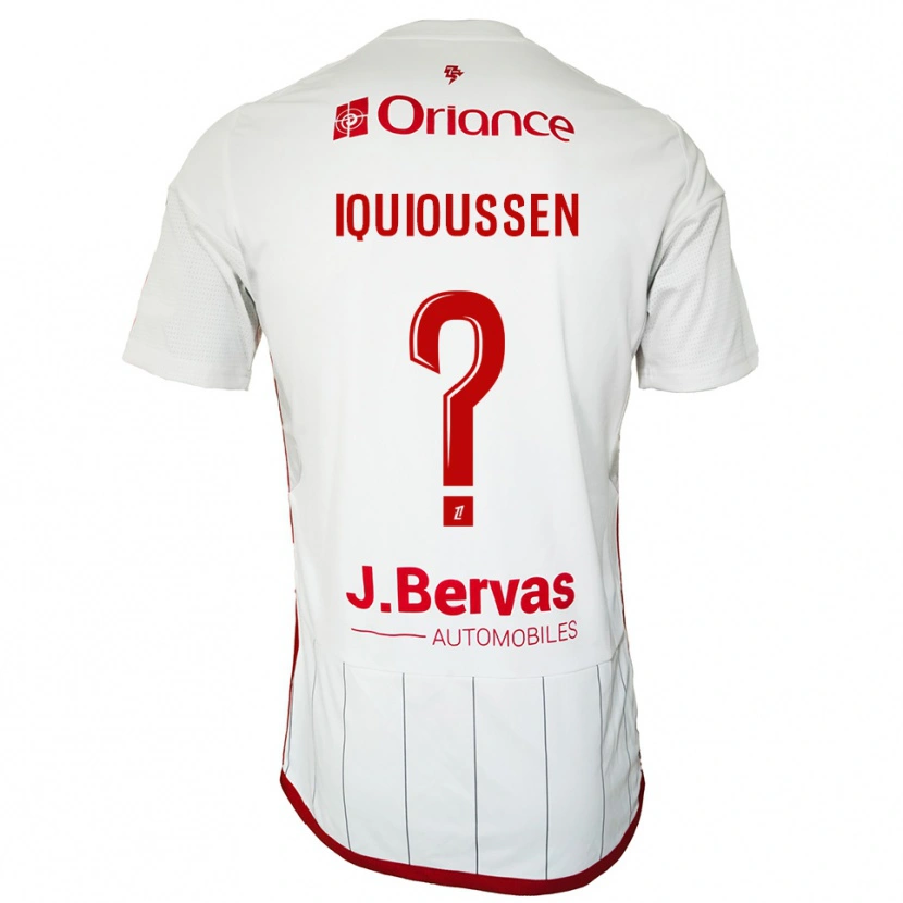 Danxen Homem Camisola Adam Iquioussen #0 Branco Vermelho Alternativa 2025/26 Camisa Brasil