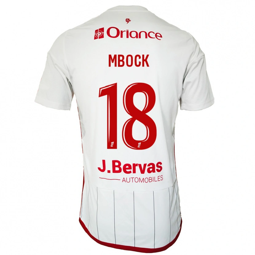 Danxen Homem Camisola Hianga'a Mbock #18 Branco Vermelho Alternativa 2025/26 Camisa Brasil