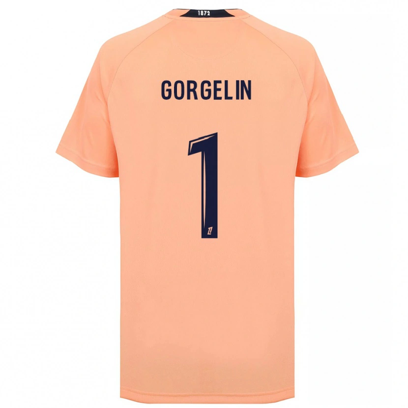 Danxen Homem Camisola Mathieu Gorgelin #1 Laranja Azul Marinho Alternativa 2025/26 Camisa Brasil