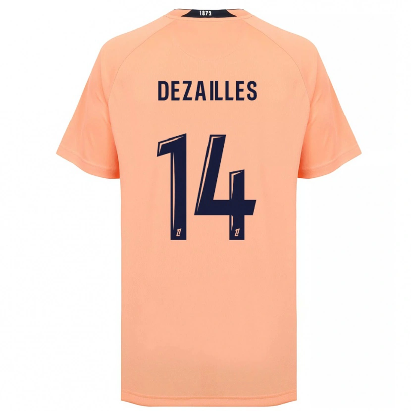 Danxen Homem Camisola Arsène Dezailles #14 Laranja Azul Marinho Alternativa 2025/26 Camisa Brasil