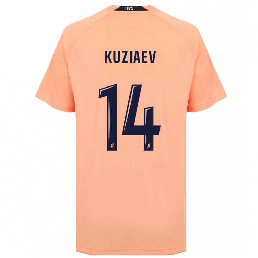 Danxen Homem Camisola Daler Kuzyaev #14 Laranja Azul Marinho Alternativa 2025/26 Camisa Brasil