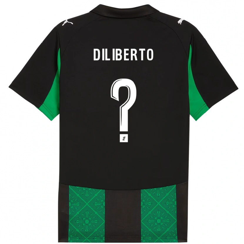 Danxen Homem Camisola Noah Diliberto #0 Preto Verde Alternativa 2025/26 Camisa Brasil