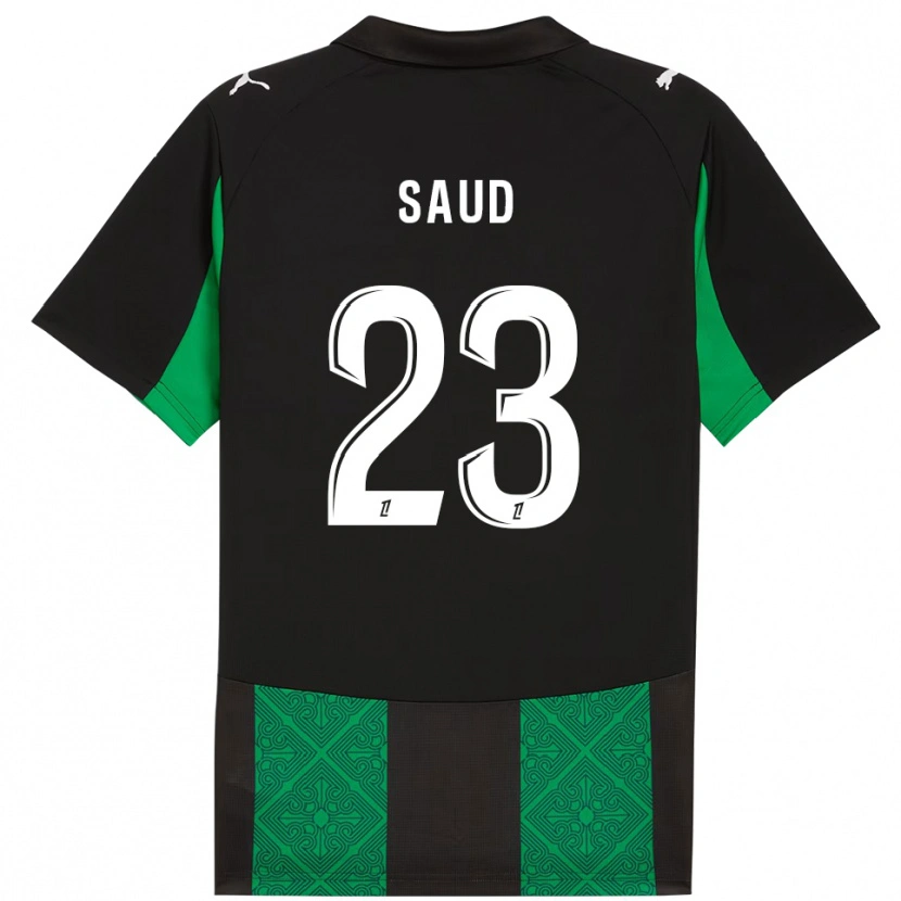 Danxen Homem Camisola Saud Abdulhamid #23 Preto Verde Alternativa 2025/26 Camisa Brasil