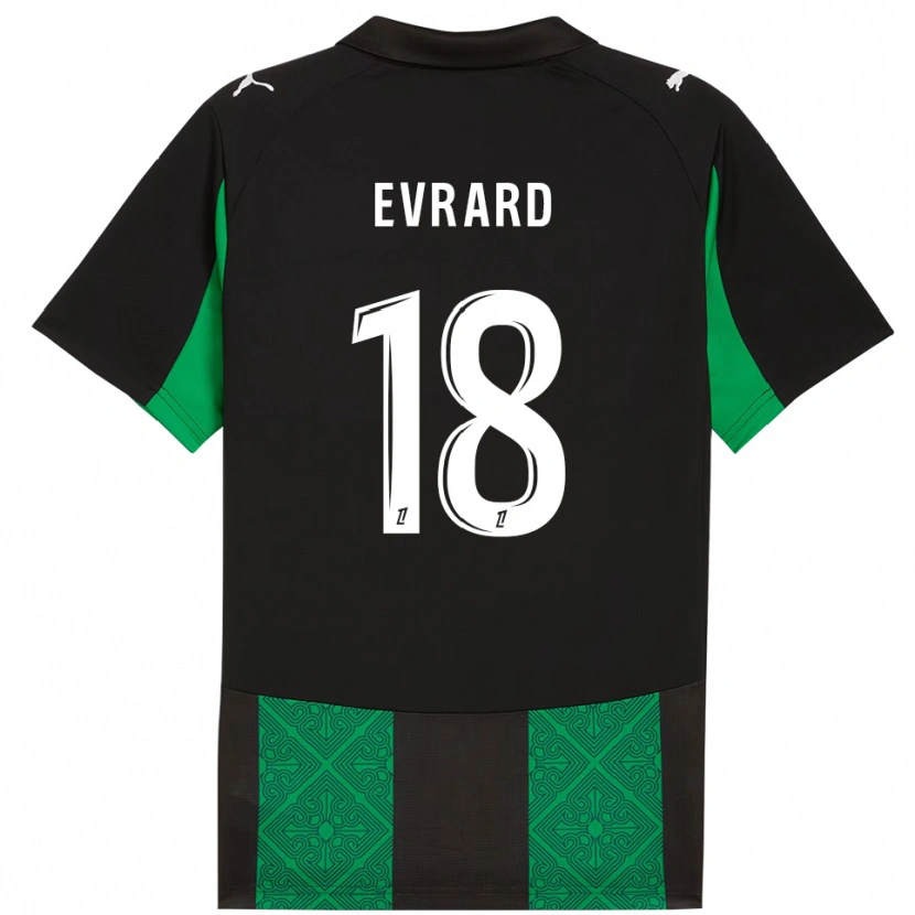 Danxen Homem Camisola Julia Evrard #18 Preto Verde Alternativa 2025/26 Camisa Brasil