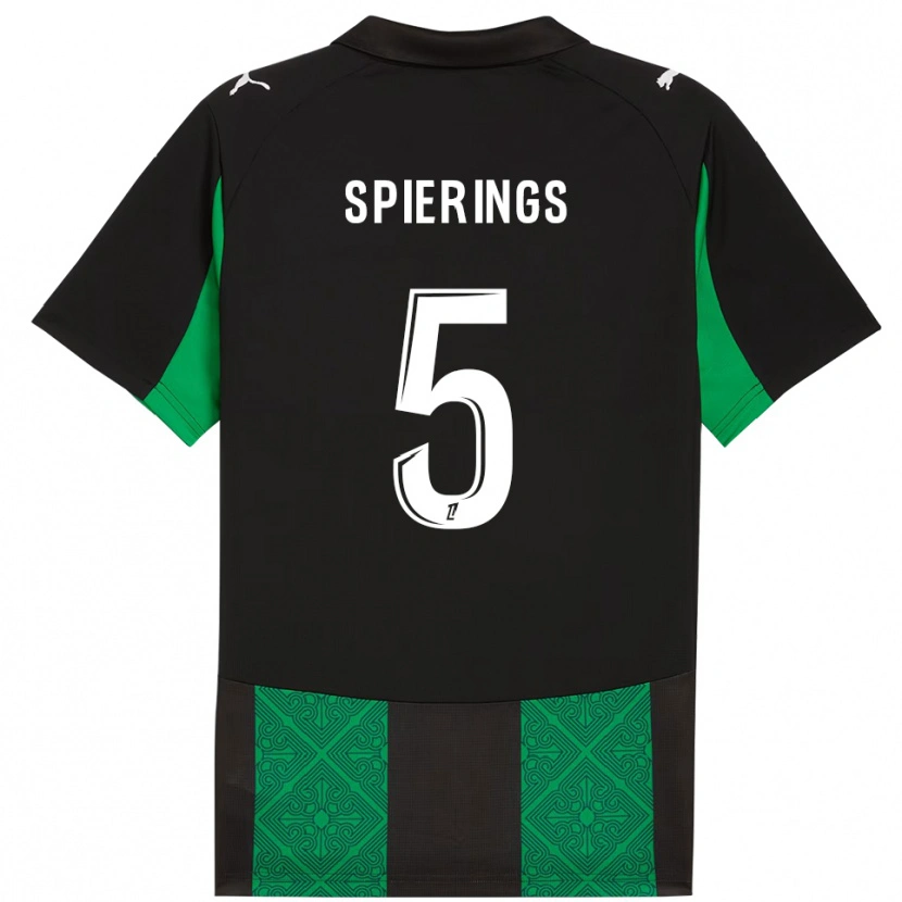 Danxen Homem Camisola Stijn Spierings #5 Preto Verde Alternativa 2025/26 Camisa Brasil