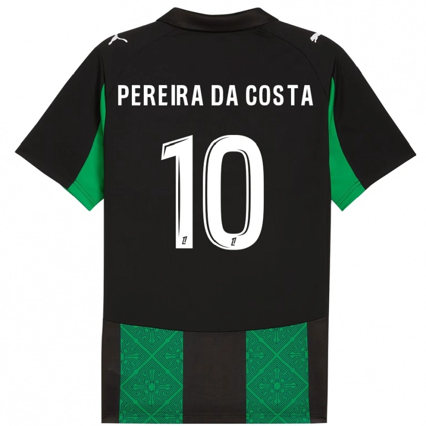 Danxen Homem Camisola David Pereira Da Costa #10 Preto Verde Alternativa 2025/26 Camisa Brasil