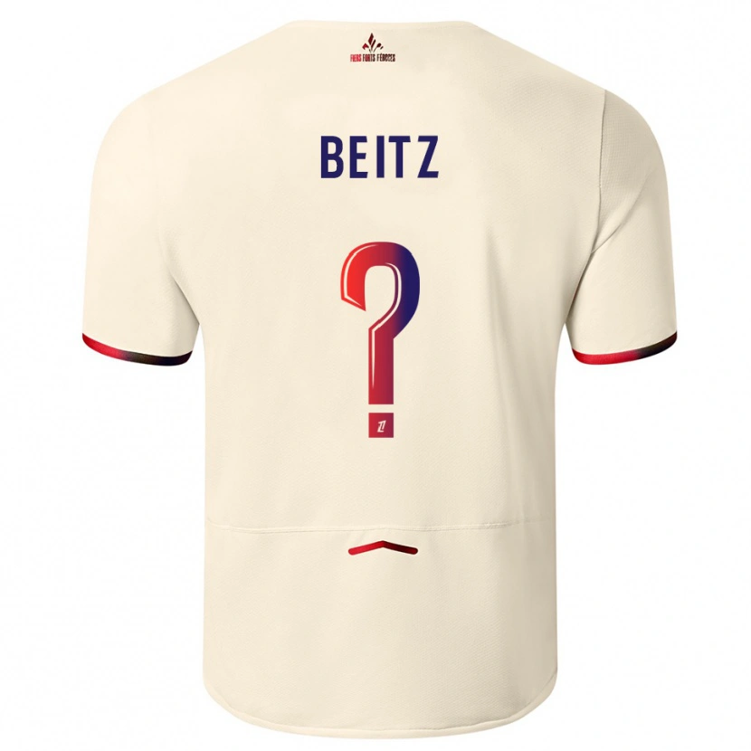 Danxen Homem Camisola Taylor Beitz #0 Branco Sujo Vermelho Alternativa 2025/26 Camisa Brasil