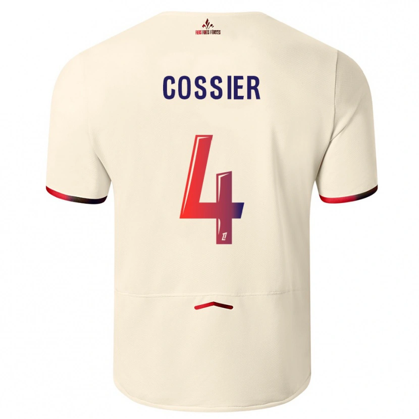 Danxen Homem Camisola Isaac Cossier #4 Branco Sujo Vermelho Alternativa 2025/26 Camisa Brasil