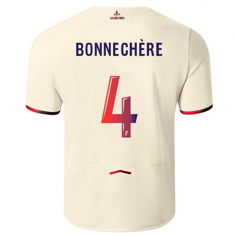 Danxen Homem Camisola Victor Bonnechère #4 Branco Sujo Vermelho Alternativa 2025/26 Camisa Brasil
