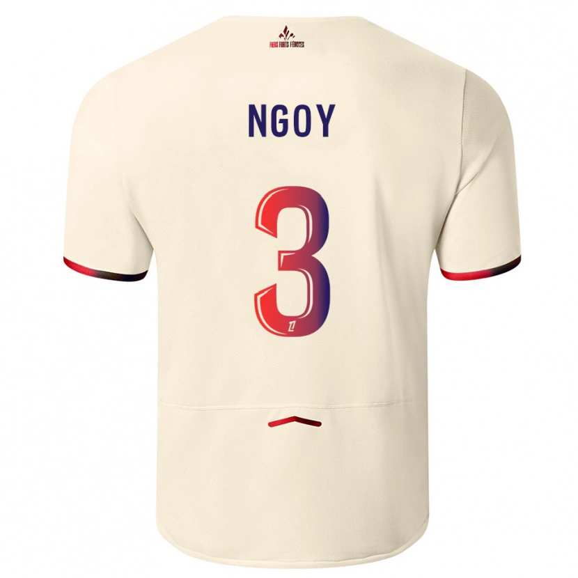 Danxen Homem Camisola Nathan Ngoy #3 Branco Sujo Vermelho Alternativa 2025/26 Camisa Brasil