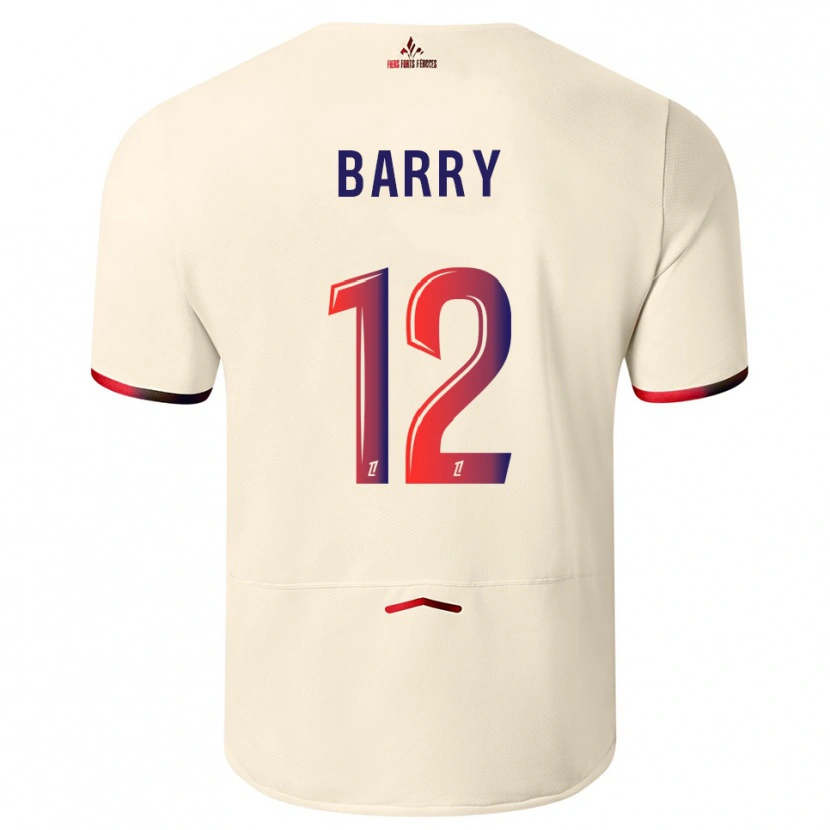 Danxen Homem Camisola Léo Barry #12 Branco Sujo Vermelho Alternativa 2025/26 Camisa Brasil
