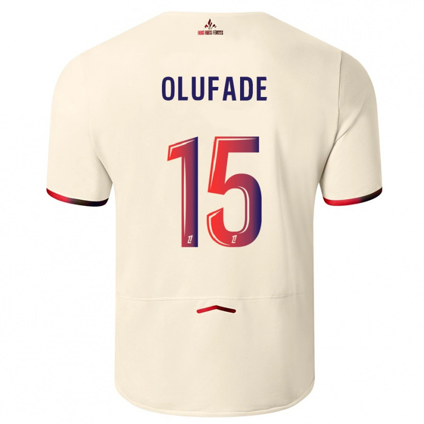 Danxen Homem Camisola Kingsley Olufade #15 Branco Sujo Vermelho Alternativa 2025/26 Camisa Brasil