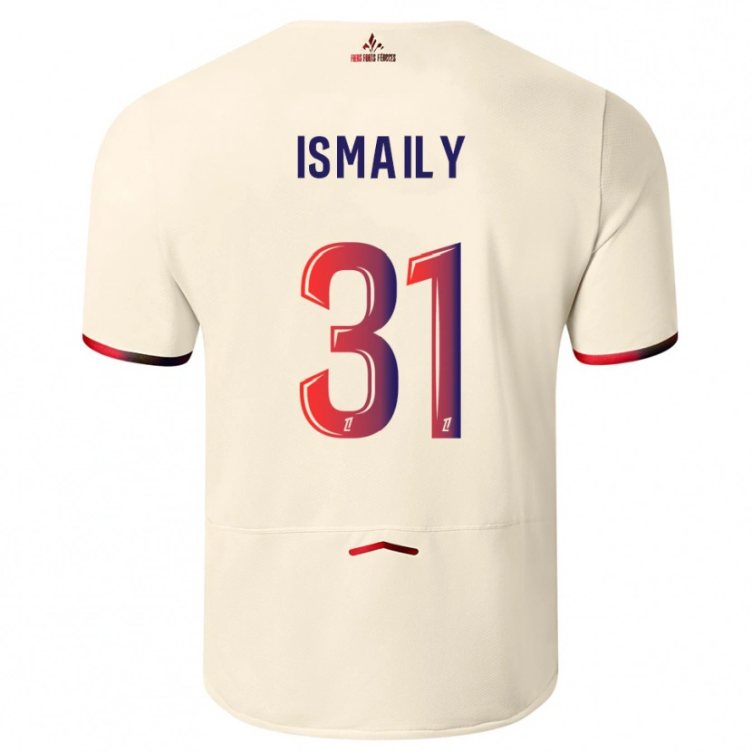 Danxen Homem Camisola Ismaily #31 Branco Sujo Vermelho Alternativa 2025/26 Camisa Brasil