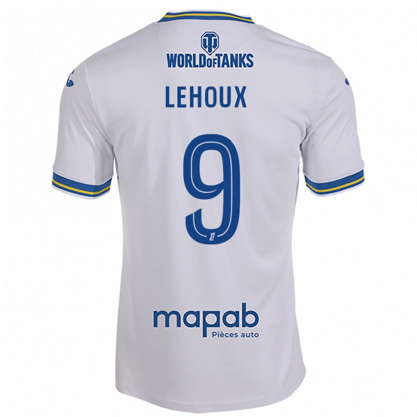 Danxen Homem Camisola Louise Lehoux #9 Branco Azul Celeste Alternativa 2025/26 Camisa Brasil