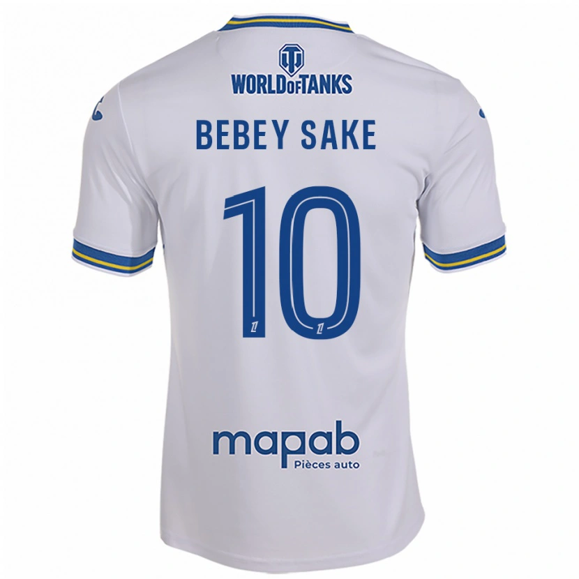 Danxen Homem Camisola Mattéo Bebey Sake #10 Branco Azul Celeste Alternativa 2025/26 Camisa Brasil