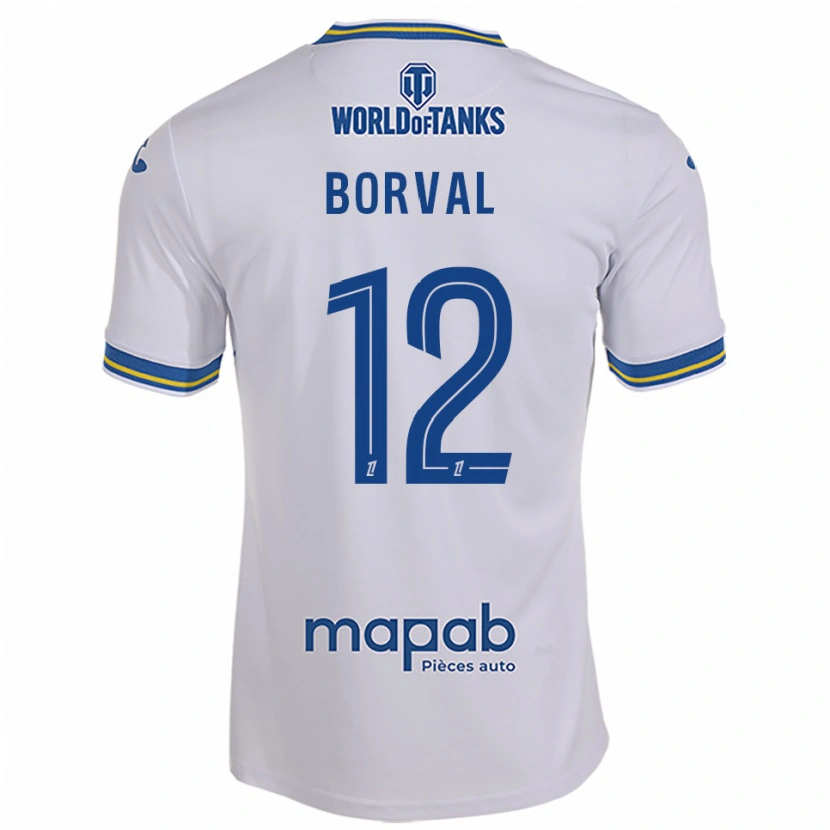 Danxen Homem Camisola Cyril Borval #12 Branco Azul Celeste Alternativa 2025/26 Camisa Brasil