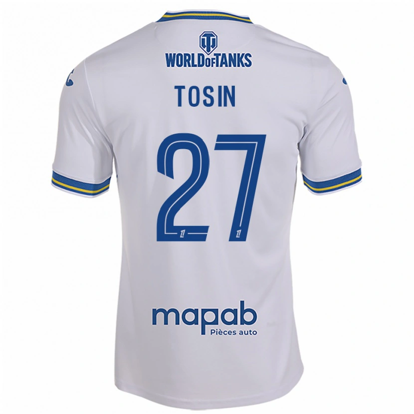 Danxen Homem Camisola Aiyegun Tosin #27 Branco Azul Celeste Alternativa 2025/26 Camisa Brasil