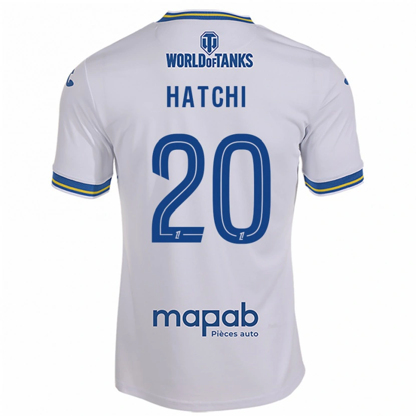 Danxen Homem Camisola Jérémy Hatchi #20 Branco Azul Celeste Alternativa 2025/26 Camisa Brasil