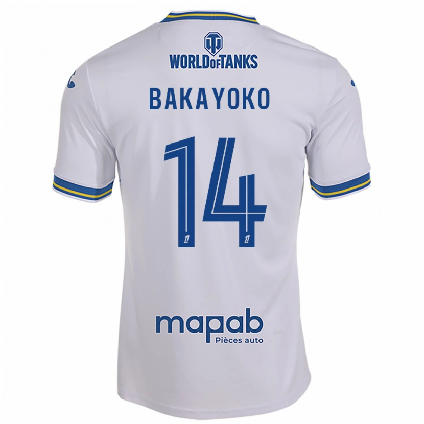 Danxen Homem Camisola Tiemoué Bakayoko #14 Branco Azul Celeste Alternativa 2025/26 Camisa Brasil