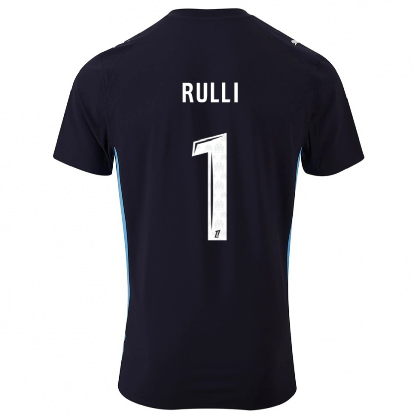 Danxen Homem Camisola Gerónimo Rulli #1 Preto Azul Celeste Alternativa 2025/26 Camisa Brasil