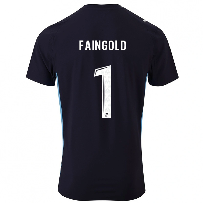 Danxen Homem Camisola Abbie Faingold #1 Preto Azul Celeste Alternativa 2025/26 Camisa Brasil
