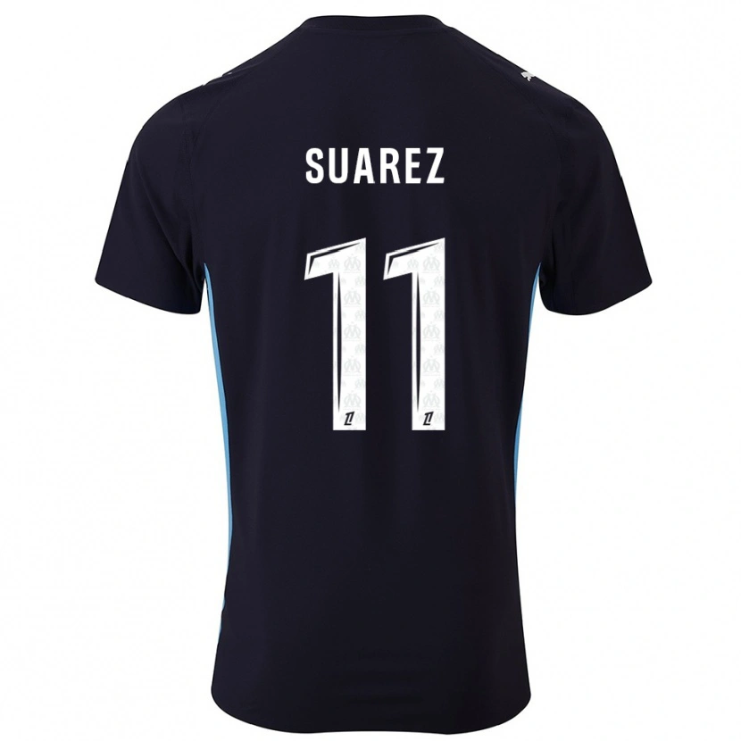 Danxen Homem Camisola Luis Suarez #11 Preto Azul Celeste Alternativa 2025/26 Camisa Brasil