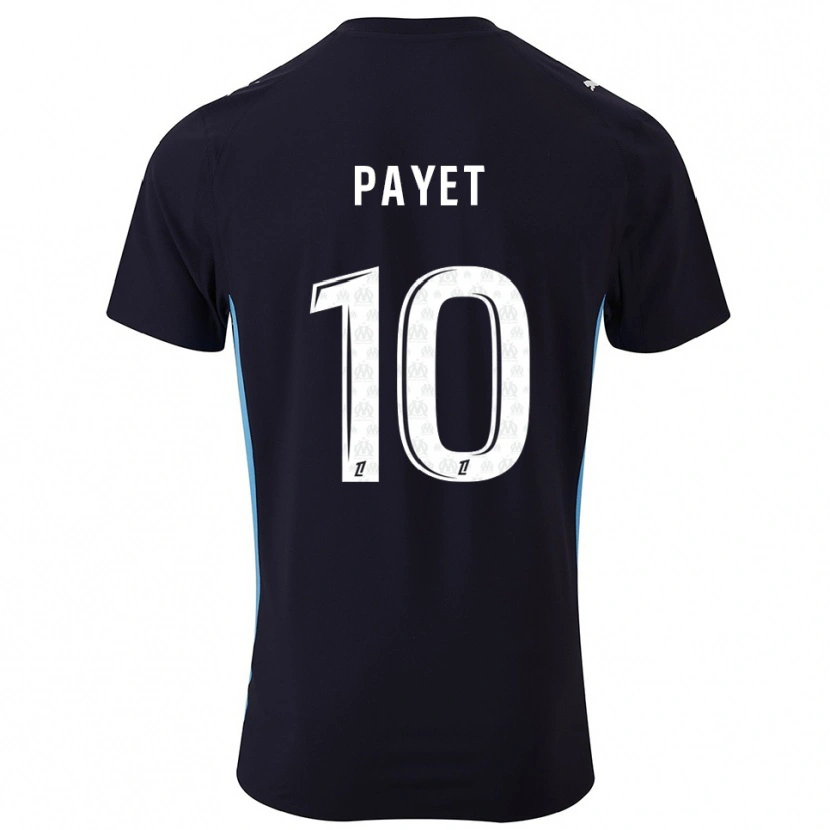 Danxen Homem Camisola Dimitri Payet #10 Preto Azul Celeste Alternativa 2025/26 Camisa Brasil