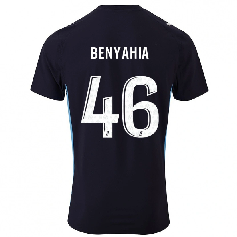 Danxen Homem Camisola Aylan Benyahia-Tani #46 Preto Azul Celeste Alternativa 2025/26 Camisa Brasil