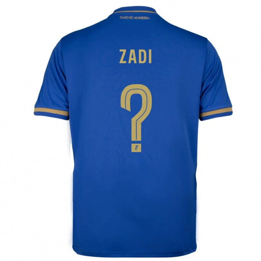 Danxen Homem Camisola Alain Zadi #0 Azul Dourado Alternativa 2025/26 Camisa Brasil
