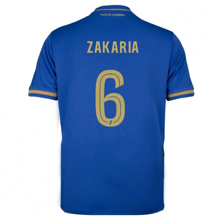 Danxen Homem Camisola Denis Zakaria #6 Azul Dourado Alternativa 2025/26 Camisa Brasil