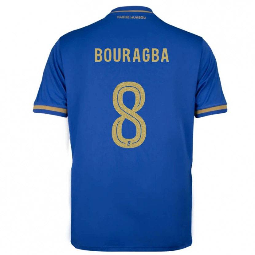 Danxen Homem Camisola Ouanis Bouragba #8 Azul Dourado Alternativa 2025/26 Camisa Brasil