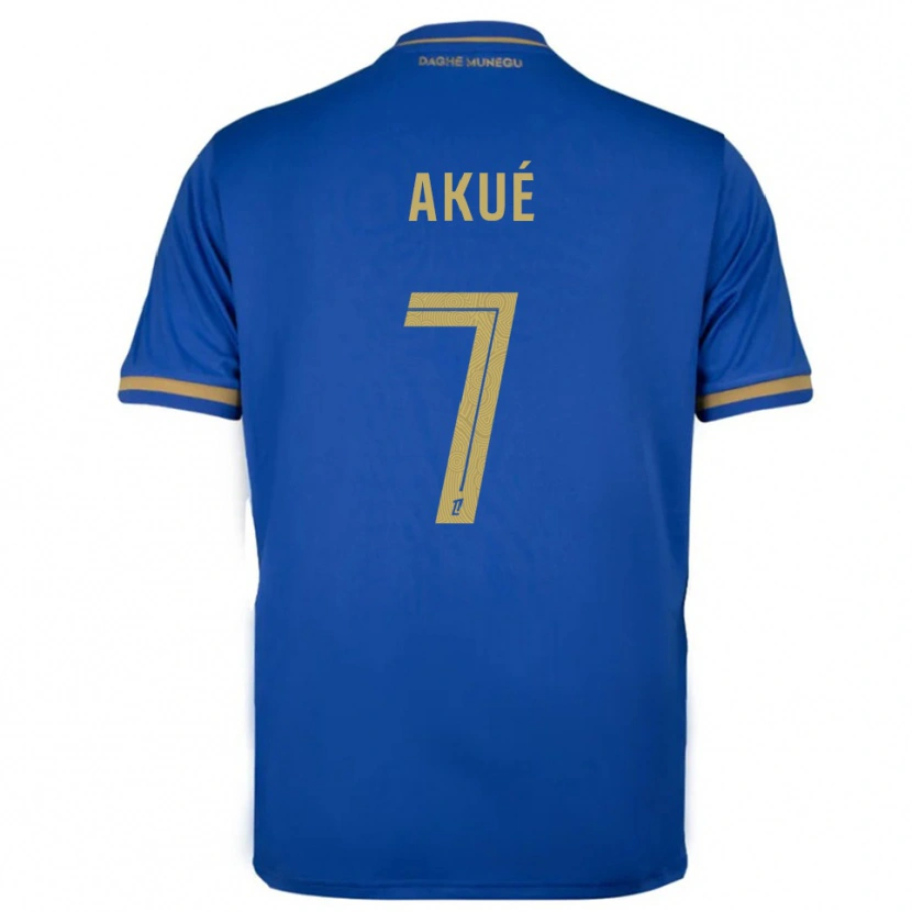 Danxen Homem Camisola Checkina Akué #7 Azul Dourado Alternativa 2025/26 Camisa Brasil