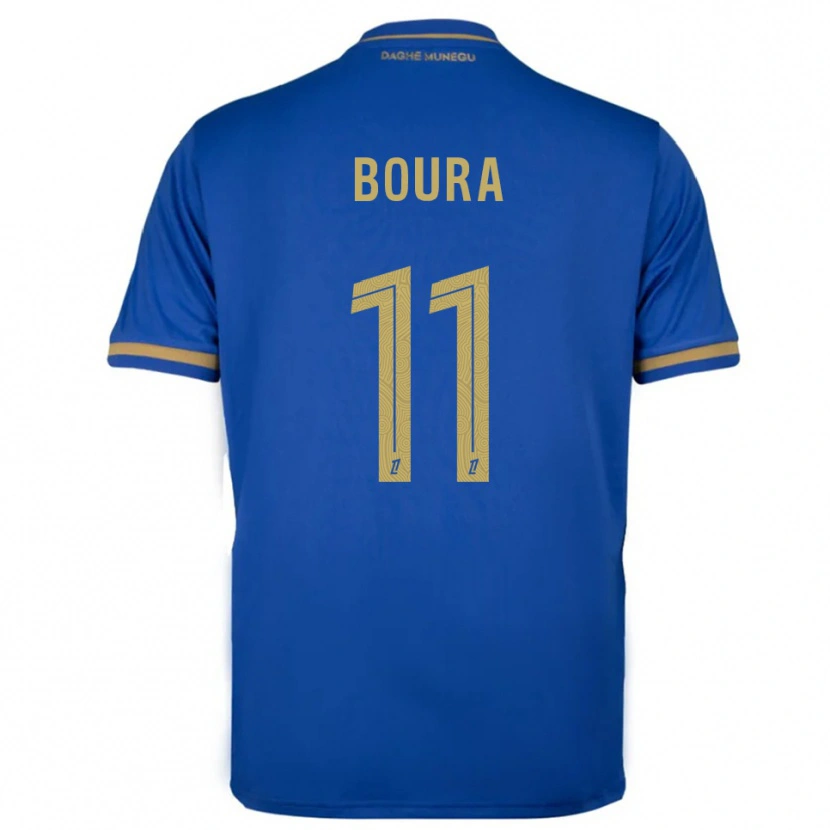Danxen Homem Camisola Amal Boura #11 Azul Dourado Alternativa 2025/26 Camisa Brasil