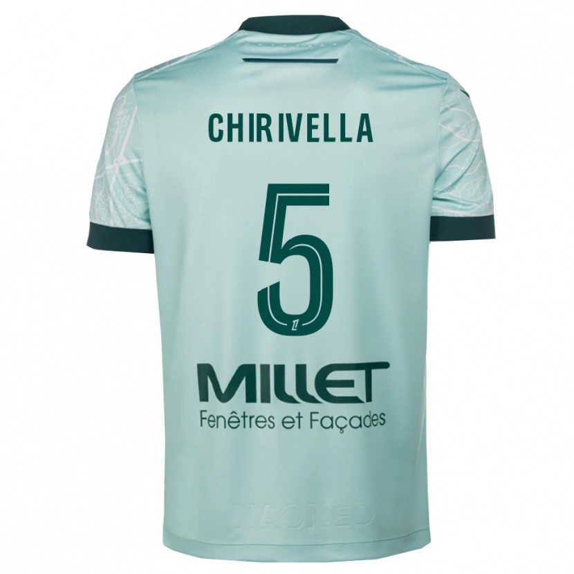 Danxen Homem Camisola Pedro Chirivella #5 Verde Branco Alternativa 2025/26 Camisa Brasil