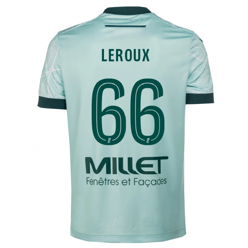 Danxen Homem Camisola Louis Leroux #66 Verde Branco Alternativa 2025/26 Camisa Brasil