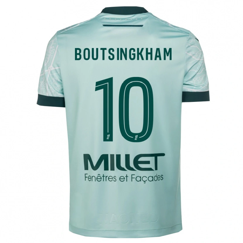 Danxen Homem Camisola Hugo Boutsingkham #10 Verde Branco Alternativa 2025/26 Camisa Brasil