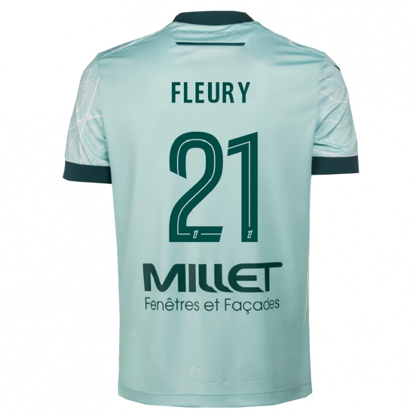 Danxen Homem Camisola Louise Fleury #21 Verde Branco Alternativa 2025/26 Camisa Brasil