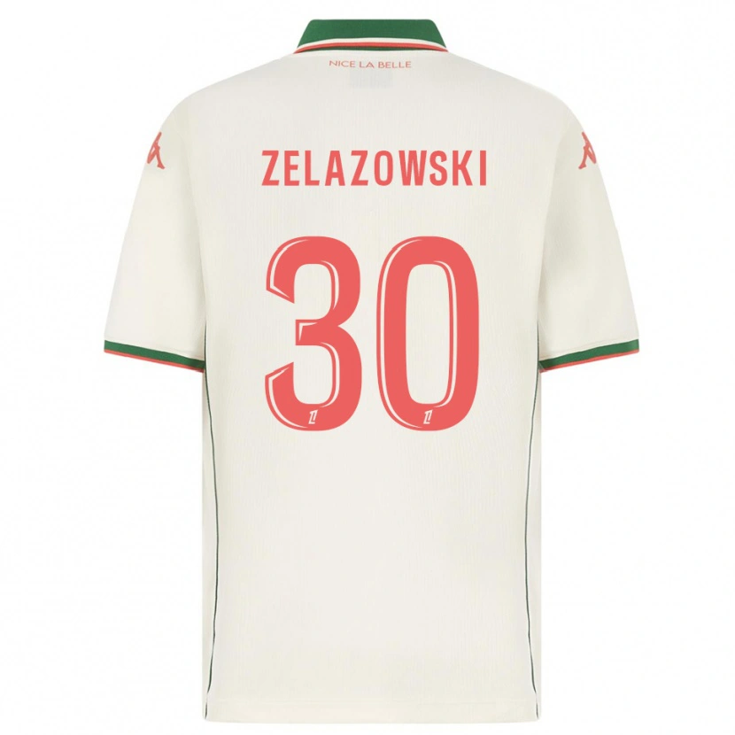 Danxen Homem Camisola Bartosz Zelazowski #30 Branco Verde Alternativa 2025/26 Camisa Brasil