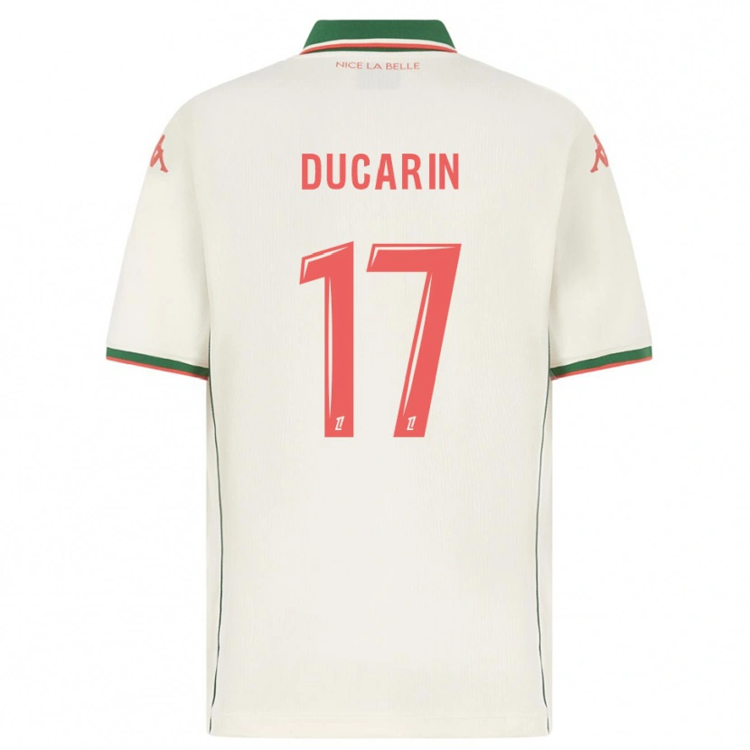 Danxen Homem Camisola Léa Ducarin #17 Branco Verde Alternativa 2025/26 Camisa Brasil