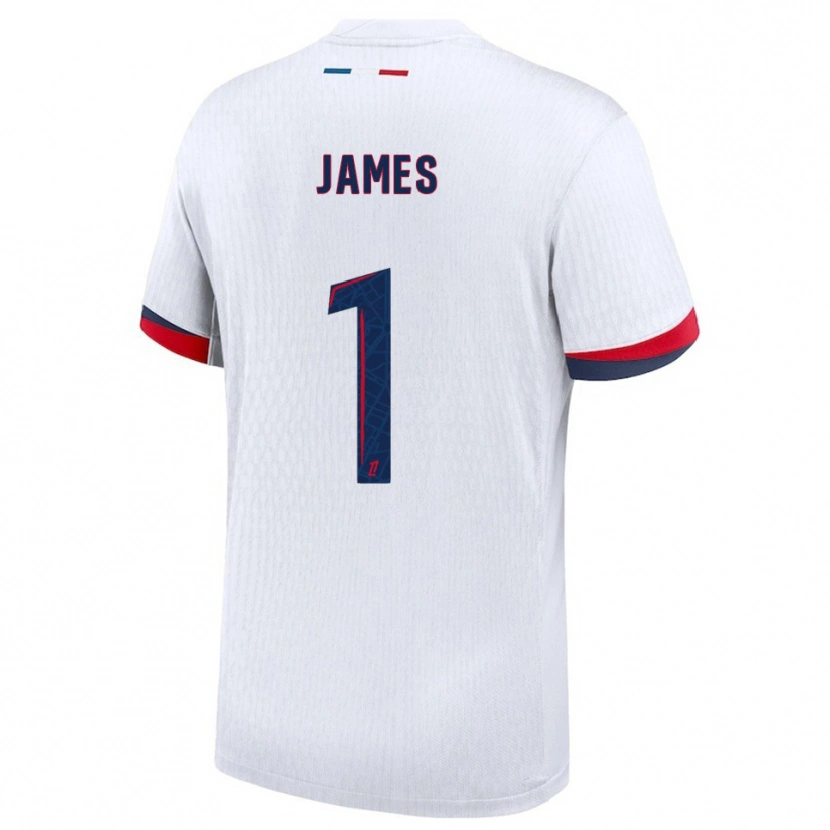 Danxen Homem Camisola Martin James #1 Branco Vermelho Alternativa 2025/26 Camisa Brasil